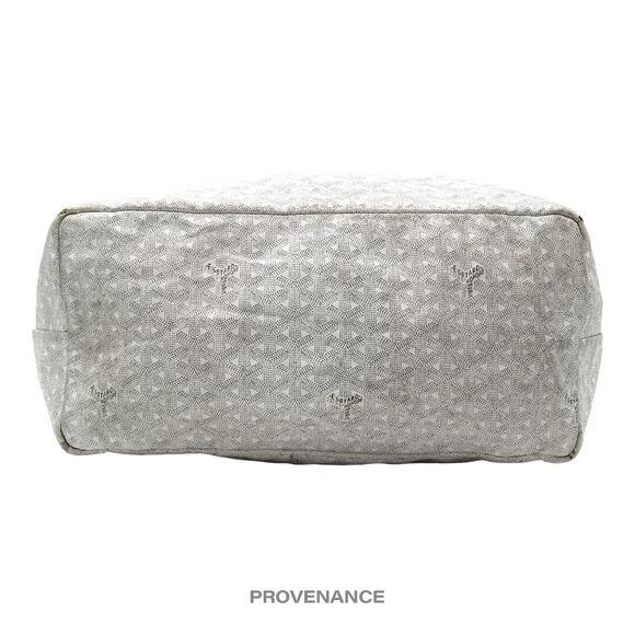 🔴 Goyard St. Louis Tote GM Bag - White Goyardine - Picture 3 of 13